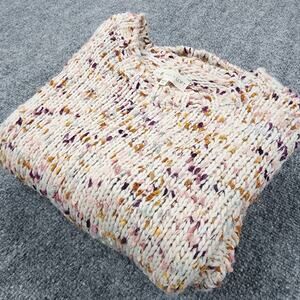 Lou & Grey Sweater Womens XS S Confetti Speckled Yarn Wool Oversized Knit Top